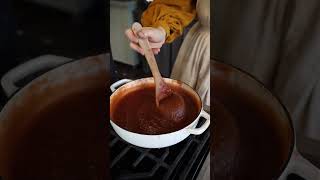 Apple Butter Recipe for Canning 🍎✨ cottagecore canningandpreserving [upl. by Aniryt]