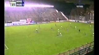 Primer gol de Leo Messi con la selección argentina 29062004 [upl. by Edrahs]