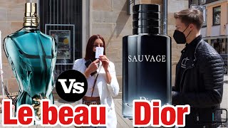 Dior Sauvage edt vs Jean Paul Gaultier le beau  fragrance test [upl. by Etaner]