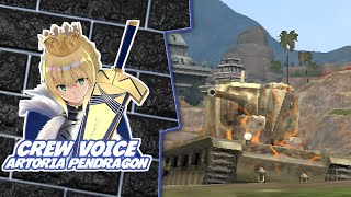 CREW VOICE ARTORIA PENDRAGON  WOTBLITZ [upl. by Soirtemed]