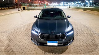 تجربة قيادة ليلية رياضية 🇩🇪 سكودا أوكتافيا Skoda Octavia A8 التحليق خارج جمهورية البط🦆 [upl. by Laucsap]