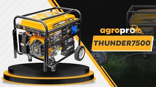 Generator de curent AgroPro THUNDER 7500 prezentare si punere in functiune [upl. by Candi745]