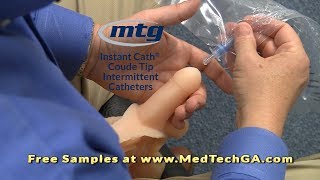 How to Use A Closed System Catheter  MTG Instant Cath® Coude Catheters [upl. by Aissatsana268]