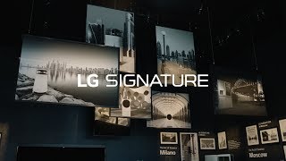 LG at CES 2018  LG SIGNATURE [upl. by Rabma27]