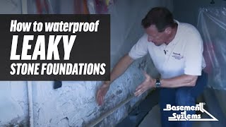 How to Waterproof Leaky Stone Foundations [upl. by Dniren]