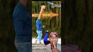 My throat gets strangely long 😲 3D special effect vfxind funny youtubeshorts viral [upl. by Izzy]