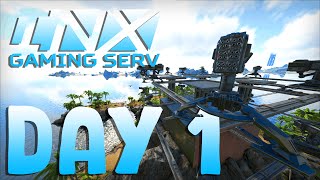 Claiming Shipwreck And Raiding A STACKED Base Day 1 On Inx ARK PvP [upl. by Fillander108]