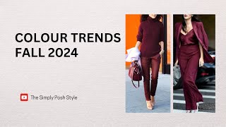 Colour Trends Fall 2024  Style Inspirations [upl. by Lowry585]