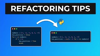 Quick Python Refactoring Tips [upl. by Arayk728]