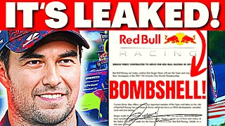 SHOCKING NEWS For RED BULL After SERGIO PEREZS NEW CONTRACT LEAKED 😱  F1 NEWS [upl. by Lin21]