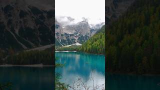 The Famous Lake  Dolomiti nature lake travel amazingplaces exploremore earth [upl. by Dickson]