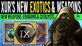 Destiny 2 XURS TASTY CATALYSTS amp RARE ARMOR Class Items Exotics Engrams amp Armor 27th Sept [upl. by Saref]