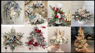 35 Crismis Decorations Centerpieces Christmas table decorations items [upl. by Sherrard]