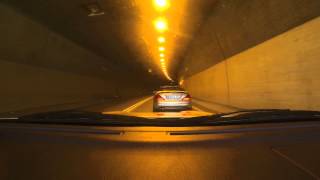 Mercedes SL55 AMG Tunnel Sounds with custom exhaust HD [upl. by Lait]