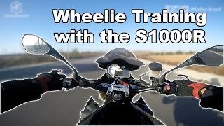 Wheelie Training with the S1000R [upl. by Josephina769]