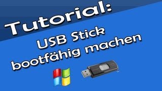 USB Stick bootfähig machen Tutorial [upl. by Gneh]