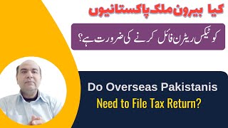 Do NonResident Pakistanis Need to File Their Tax Return [upl. by Lauter840]