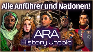 Alle Anführer und Nationen in quotAra History Untoldquot 🌍 Deutsch [upl. by Abigael]