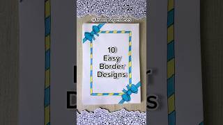 10 Easy front page design for school projects and idea note journals  Aesthetic Girl shorts howto [upl. by Yetac]