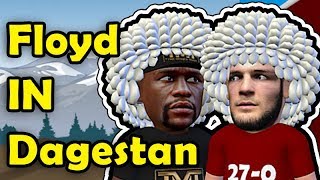 Floyd Mayweather in Dagestan promoting The Khabib Fight [upl. by Ahsilad673]