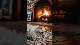 Smoothing Music for Cats amp Cozy Fireplace Sounds soothingmusicforcats relaxingmusic cat [upl. by Boffa]