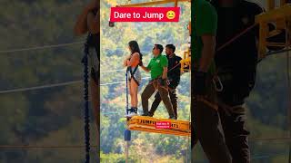 Shivpuri Rishikesh highest bungee jumping 117m shorts adventure travel jump sport short love [upl. by Longo]