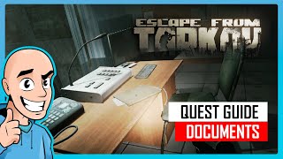 Escape from Tarkov PVE Documents Quest Guide Reserve Map  Teaching My Son 49  Full Raid [upl. by Hares454]