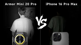 Ulefone Armor Mini 20 Pro vs iPhone 16 Pro Max Night Vision Camera Test [upl. by Chrisoula]