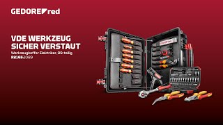 Werkzeugkoffer für ElektroProfis mit durchdachten Features GEDORE red R21652089 [upl. by Meggy]