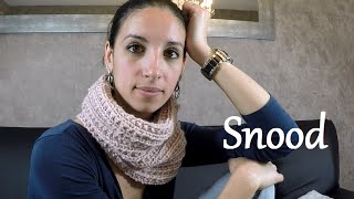 Tuto Snood  tour de cou point sillon  cadeau cynthia dulude  knit easy snood [upl. by Radborne]