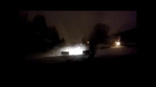 Plowing Deep Snow With A Chevy 2500hd And a fisher EZ V plow Blizzard Jonas last video [upl. by Alludba]