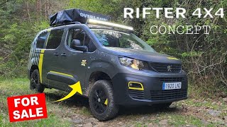 🟡 Probamos la NUEVA Peugeot RIFTER 4X4 Concept By Dangel  Wexhan MiniCamper todoterreno [upl. by Elatia677]