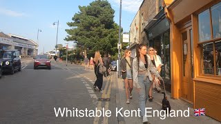 Whitstable Kent England 🇬🇧 town centre beach walk [upl. by Akinal432]