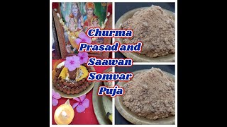 Churma Bhog Prasad  Sawan Somvar Puja Simple tarike se  Easy prasad recipe [upl. by Parent]