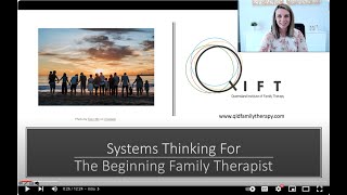 Systems Thinking For The Beginning Family Therapist [upl. by Ynneb]