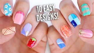 10 Easy Nail Art Designs for Beginners The Ultimate Guide 4 [upl. by Marabel589]