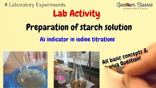 Preparation of starch solution  Starch solution preparation  Preparation of Lyophilic sol  viva q [upl. by Aidyl473]