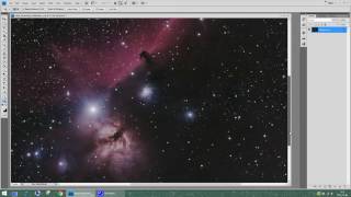 Ajustement simple dun histogramme  HorseHead Nebula [upl. by Farmer]