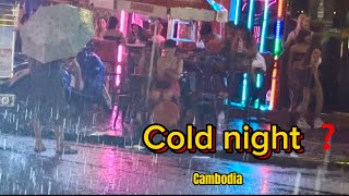 What happened in the night rain  Phnom Penh nightlife [upl. by Herrmann]