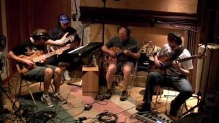 Bass Quartet playing Ebows in Studio [upl. by Oberheim757]