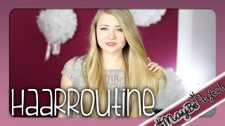 MEINE HAARROUTINE  Waschen Pflege amp neuer Schnitt  MayBePerfect [upl. by Etteroma157]