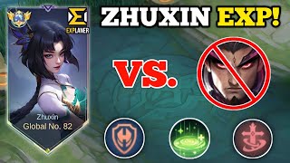 REASON WHY ZHUXIN CAN BE A PERFECT EXP LANER😱 100 META  ZHUXIN VS YU ZHONG MLBB🔥 [upl. by Lette]