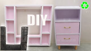 DIY MultiPurpose Wardrobe and Bedside Table Using Fruit Baskets [upl. by Arriaes359]