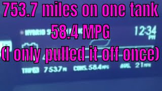 753 miles on one tank 574 mpg 2011 Prius [upl. by Amsden]