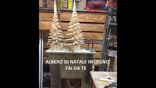 Albero di natale in legno fai da te homemade wood christmas tree [upl. by Ulland]