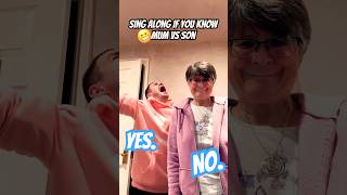 SING ALONG IF YOU KNOW THE SONG👯‍♀️🎶 Mum vs Son Challenge 🎤😂 mum vs son sing TheMirFam [upl. by Afton]