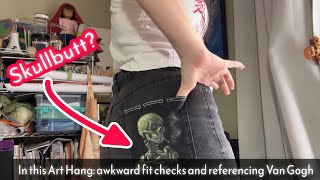 Customizing jeans part 2 Skullbutt the back pocket [upl. by Sorazal]