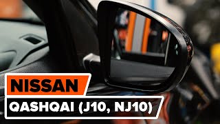 Come sostituire vetro specchietto NISSAN QASHQAI J10 NJ10 VIDEO TUTORIAL DI AUTODOC [upl. by Annayr294]