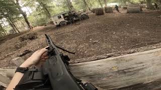 1min 20 of straight airsoft MG42 gameplay [upl. by Ailahk]