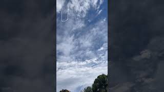 Jet plane drawing in sky jetplane sky drawing plane shorts viral [upl. by Riggs698]